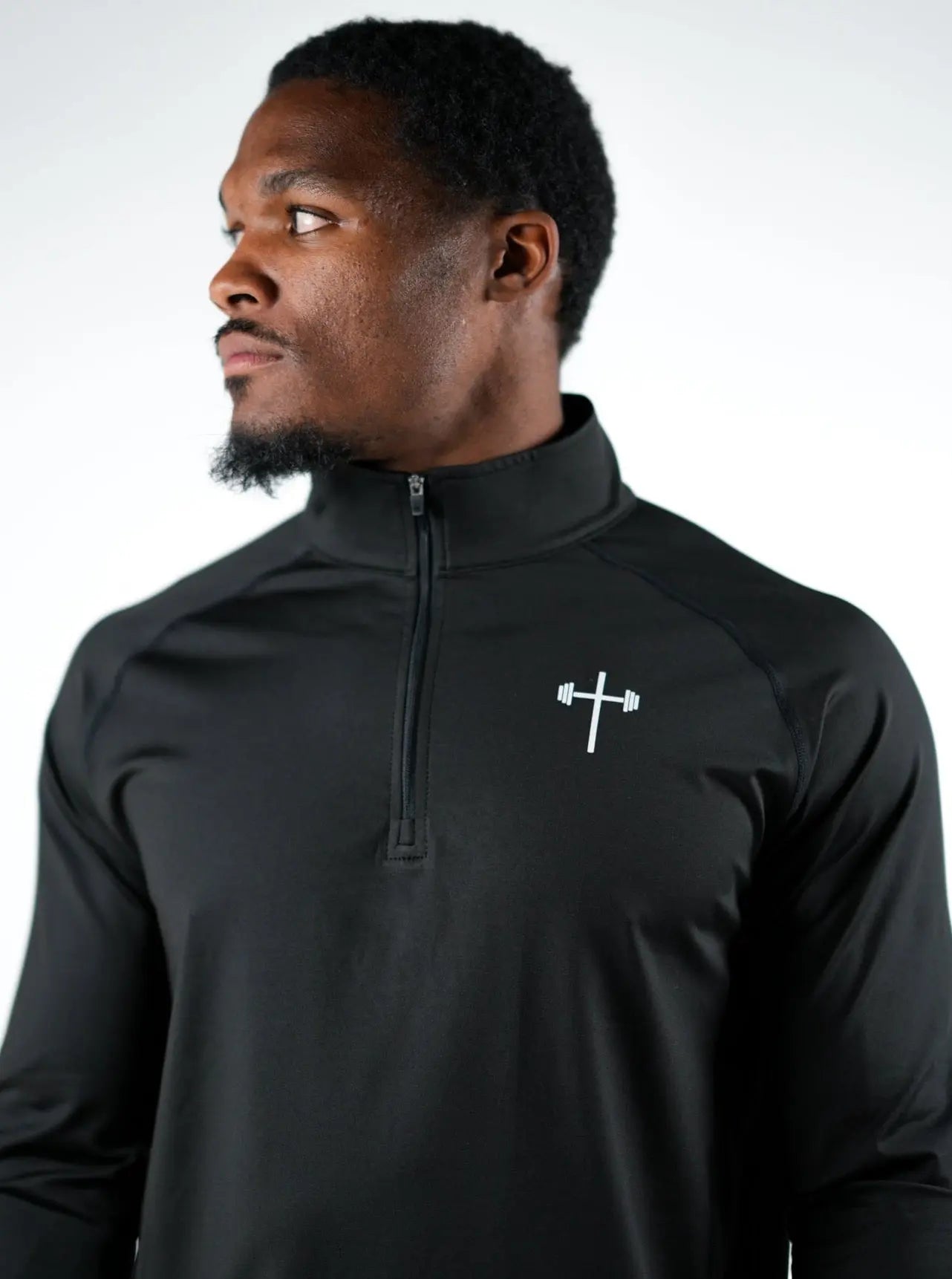 1/4 Zip Pullover - Black HolStrength