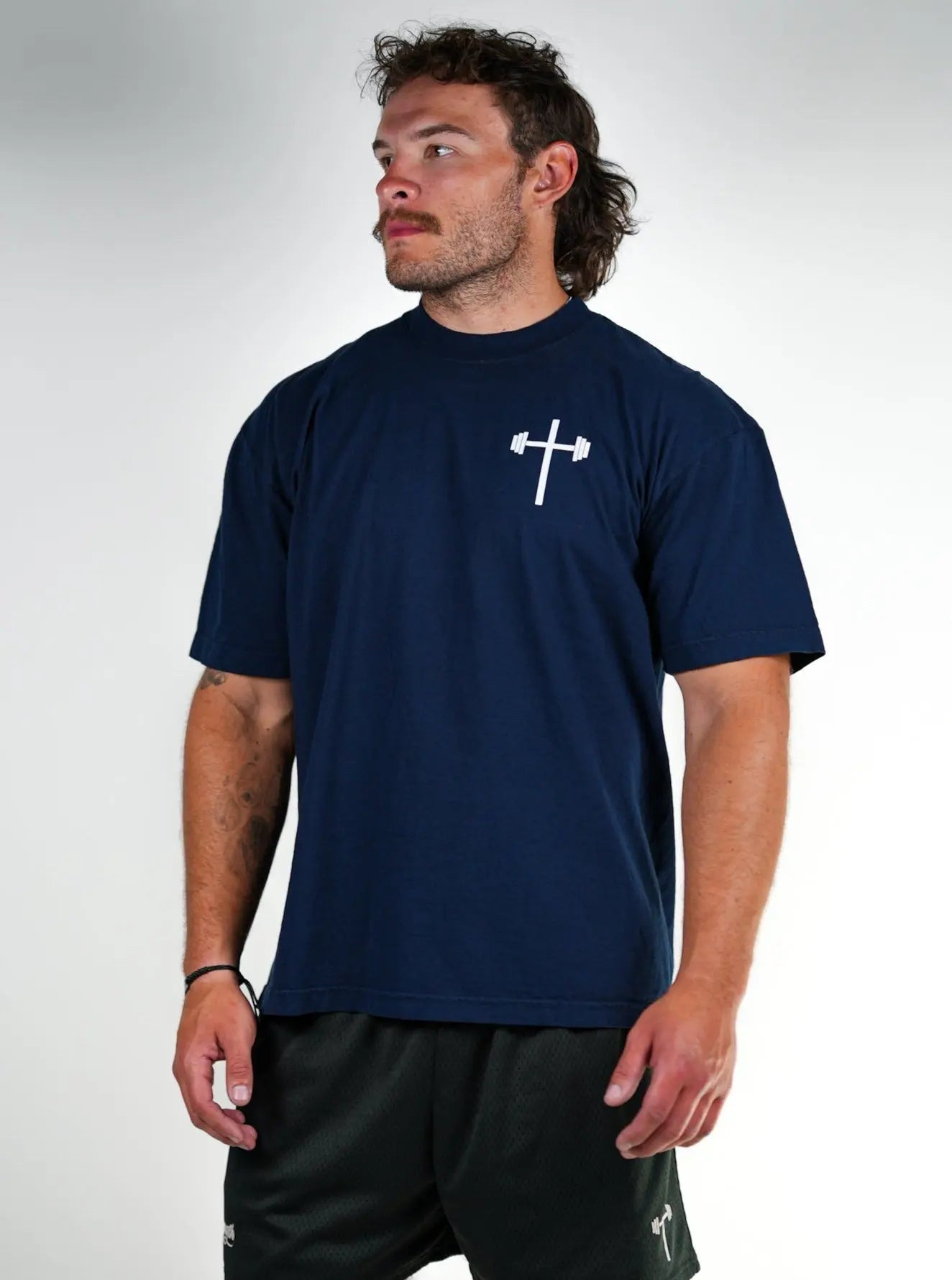 Archangel Michael Tee - Navy HolStrength