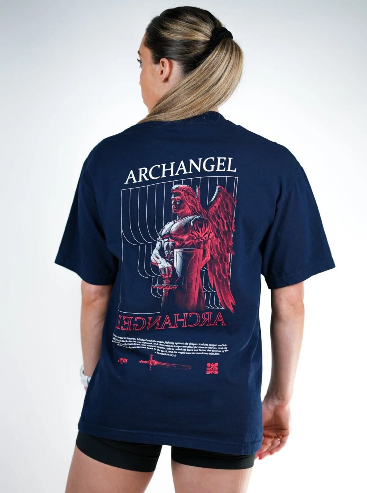 Archangel Michael Tee - Navy HolStrength