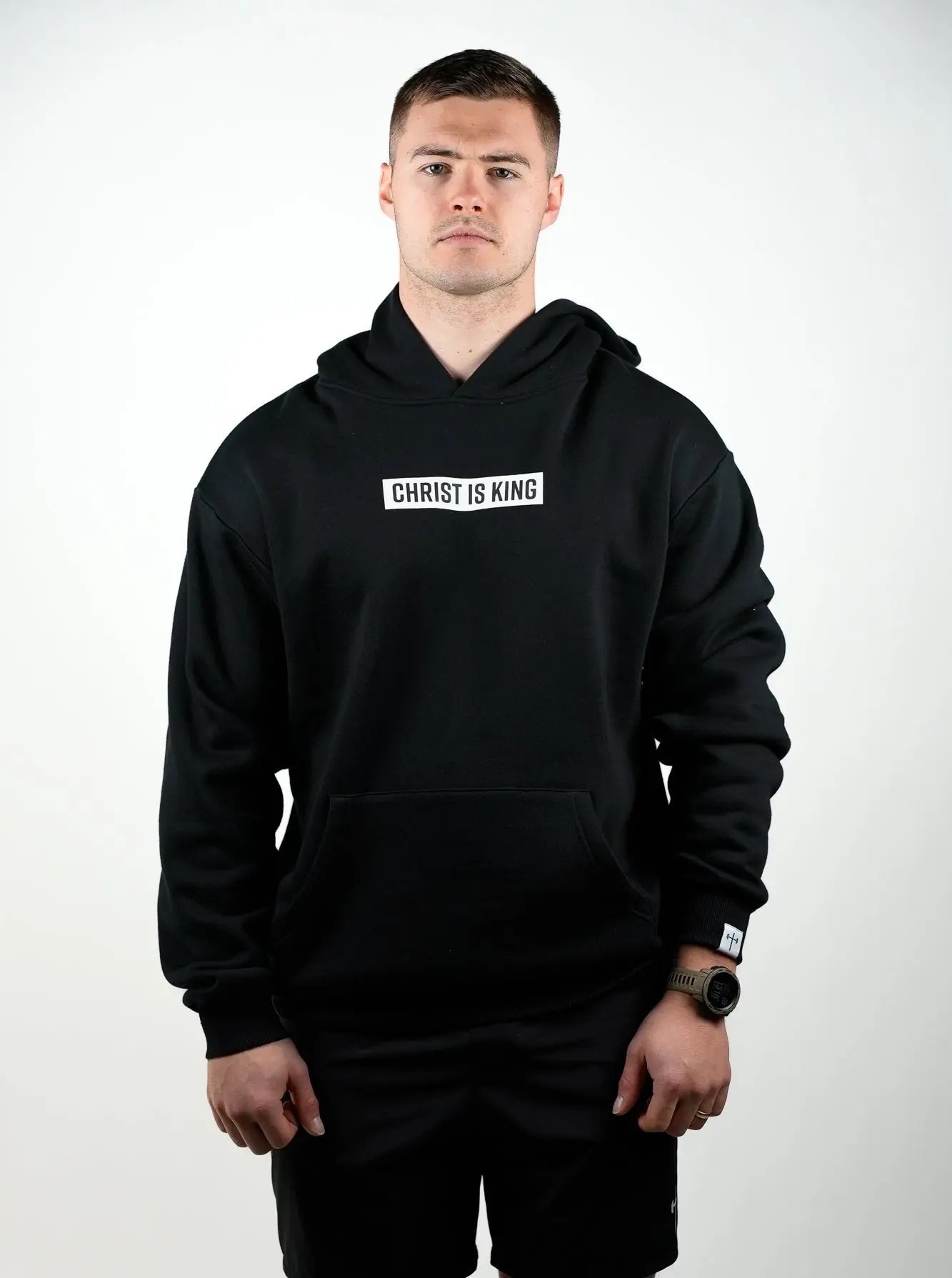 Christ is King Hoodie - Black HolStrength