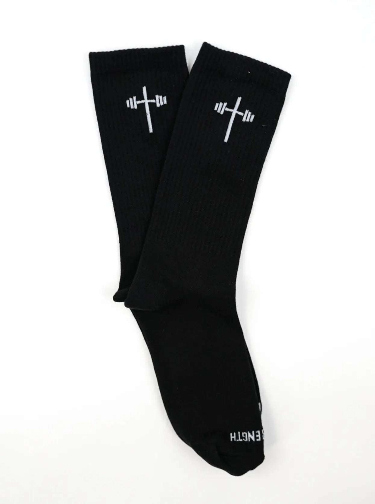 Crew Socks (1 Pair) - Black HolStrength