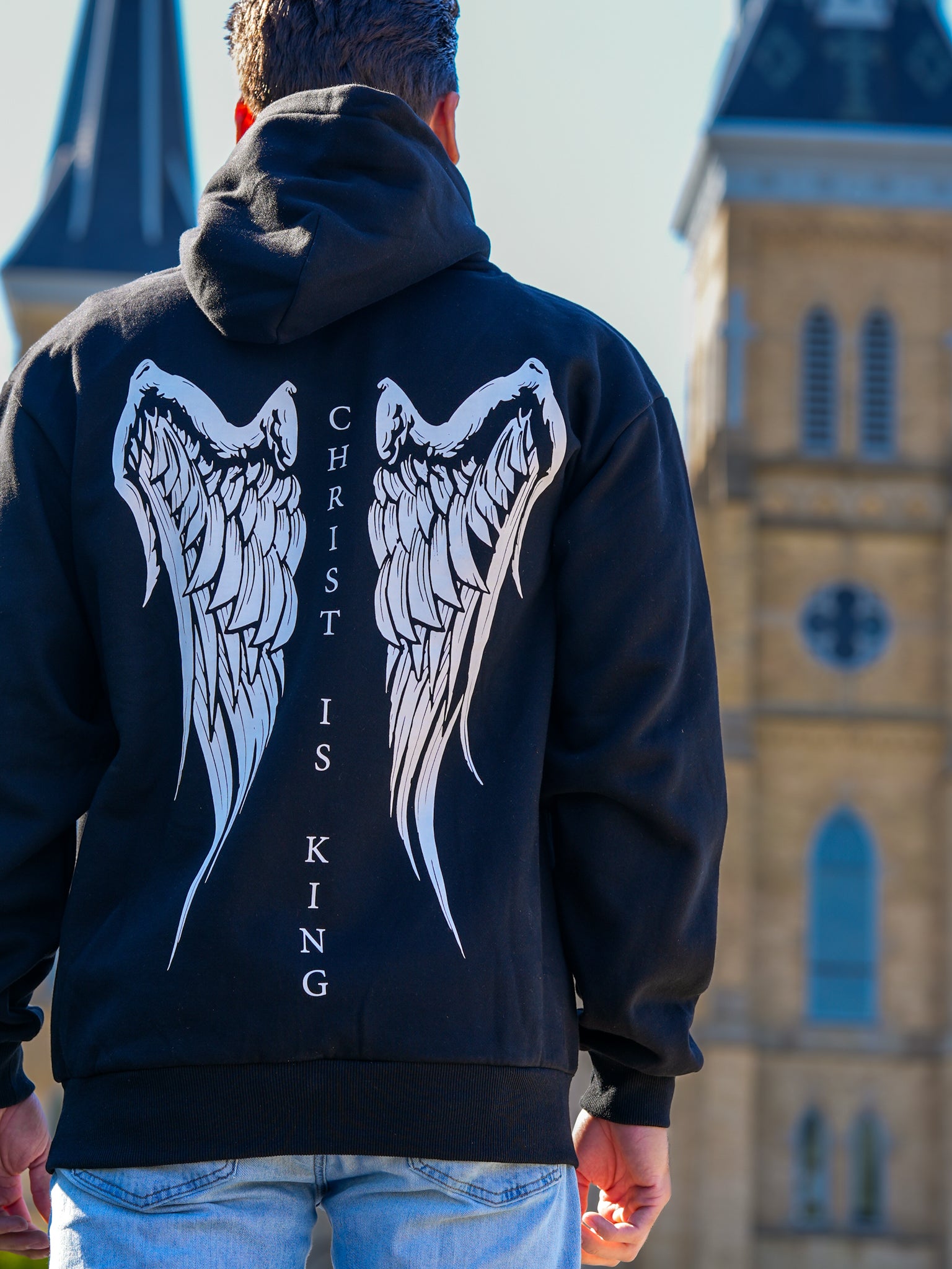 Christ Is King Wing Hoodie