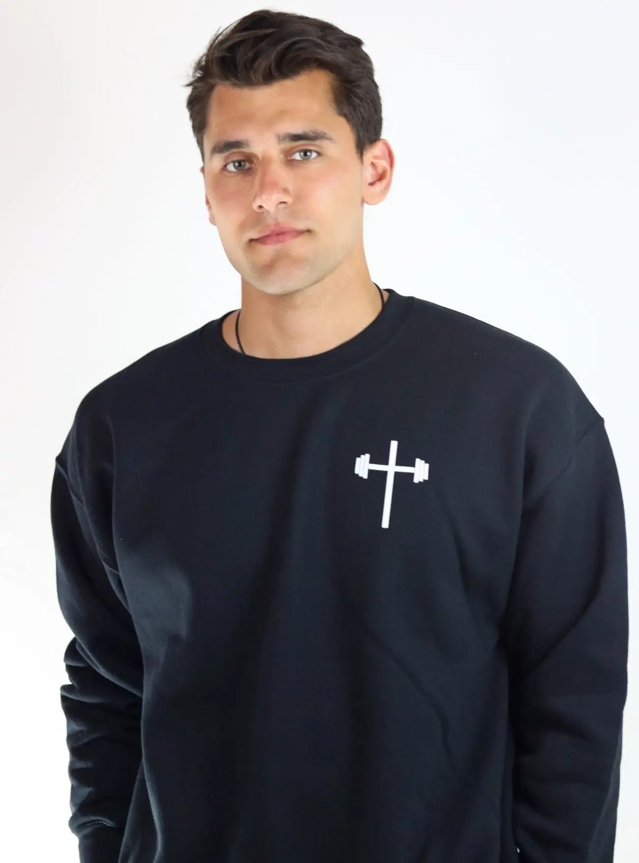 Faith Over Fear Crewneck - Black - HolStrength