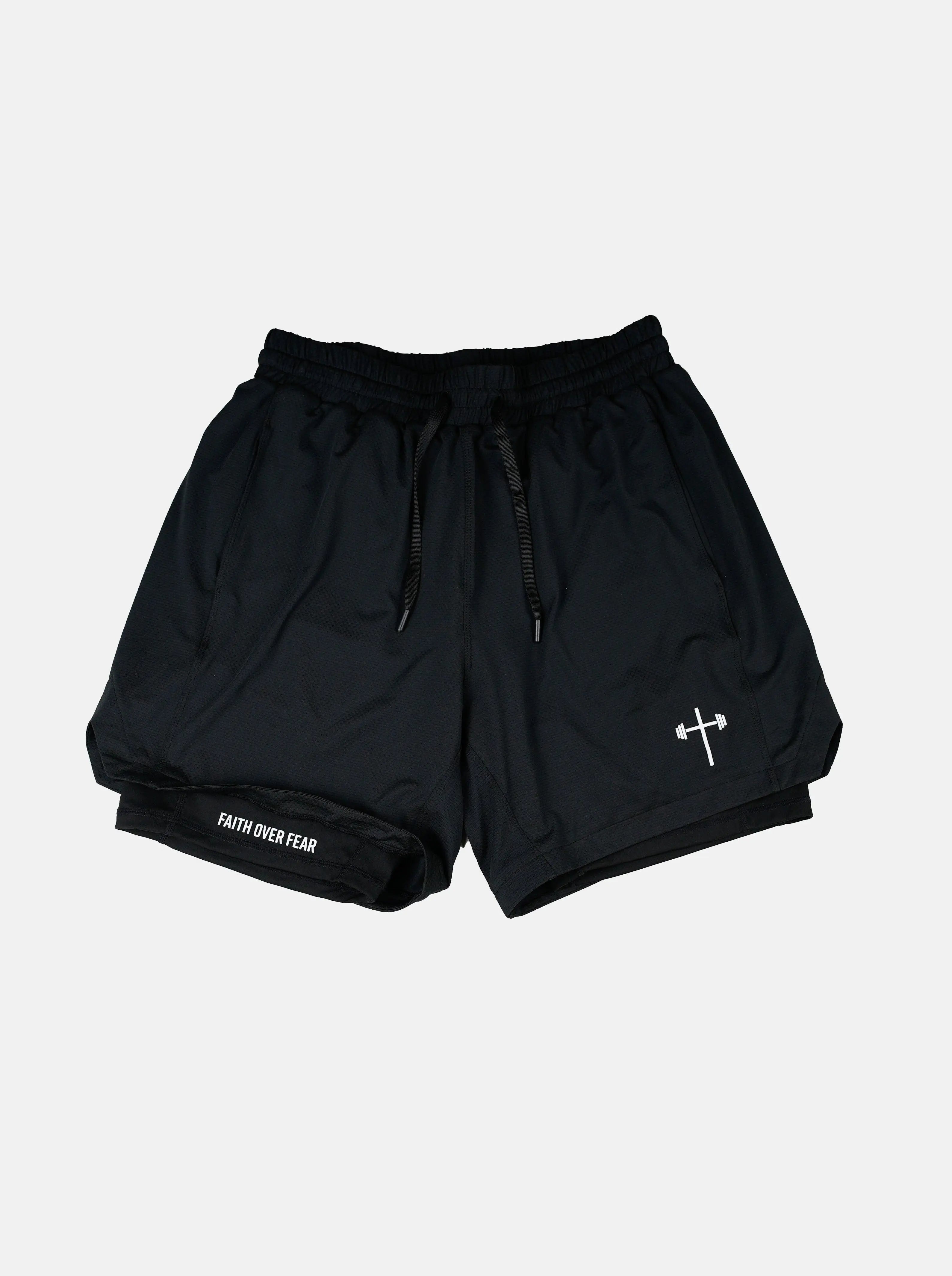 Faith Over Fear Liner Shorts HolStrength