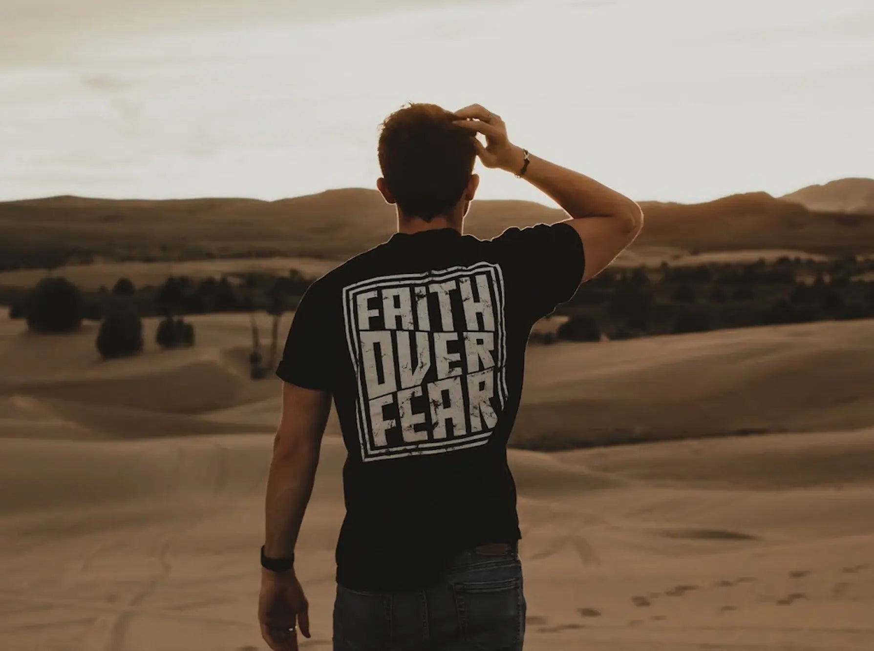 Faith Over Fear Tee - Black HolStrength