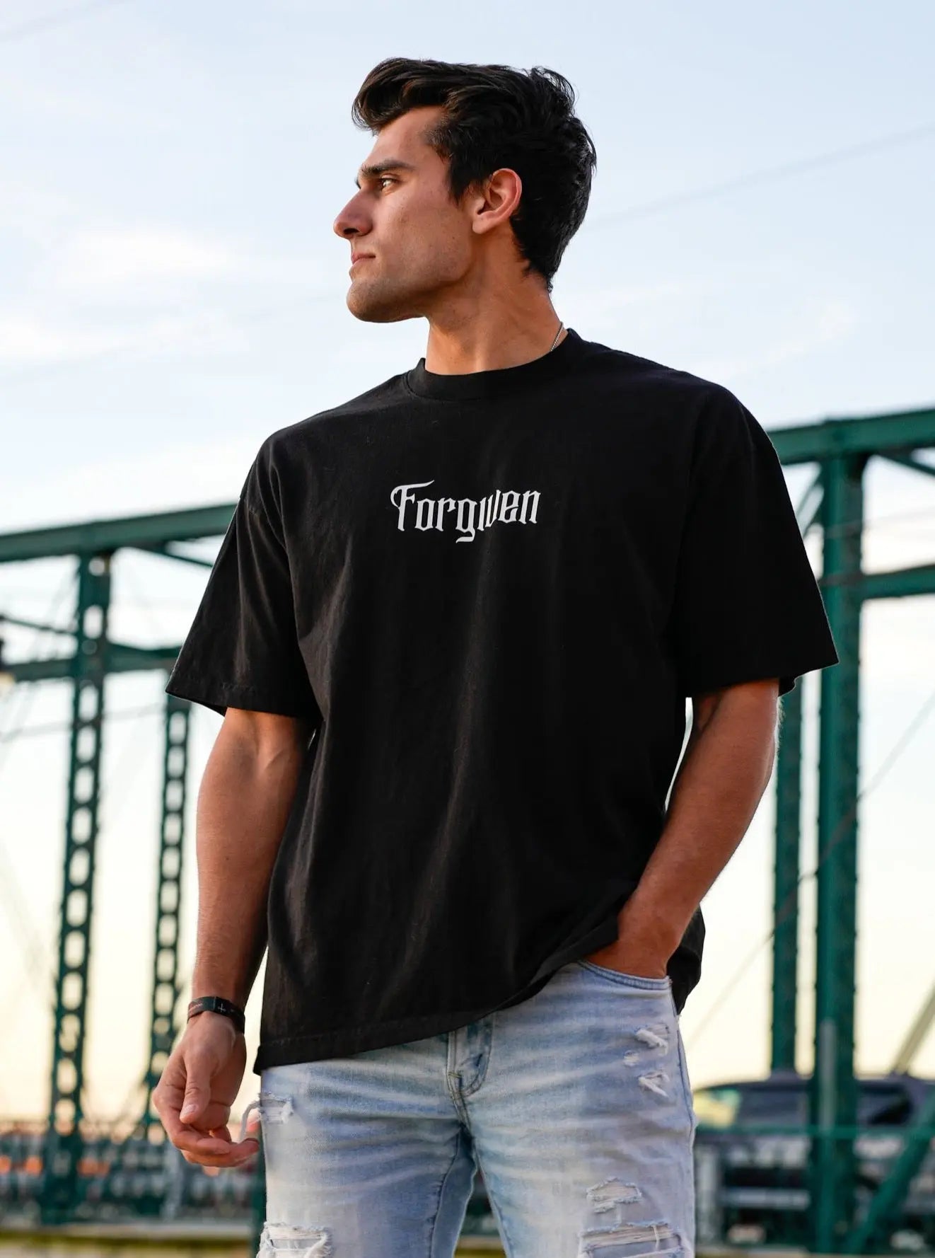 Forgiven Tee - Black HolStrength