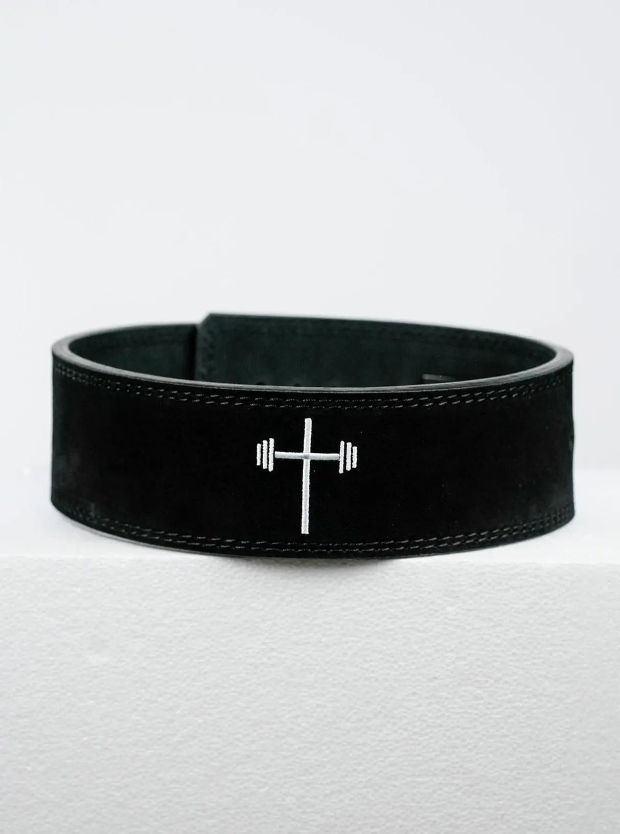 God First 10MM Lever Suede Belt - Black HolStrength