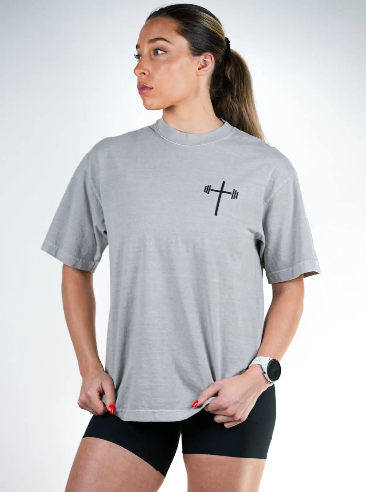 God Is Love Tee - Grey HolStrength