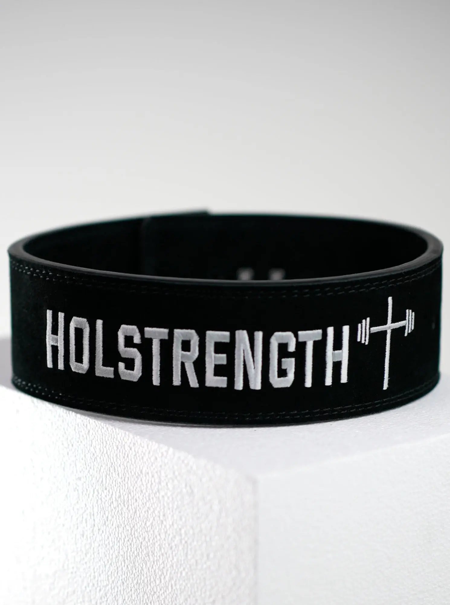 HolStrength 10MM Lever Suede Belt - Black - HolStrength