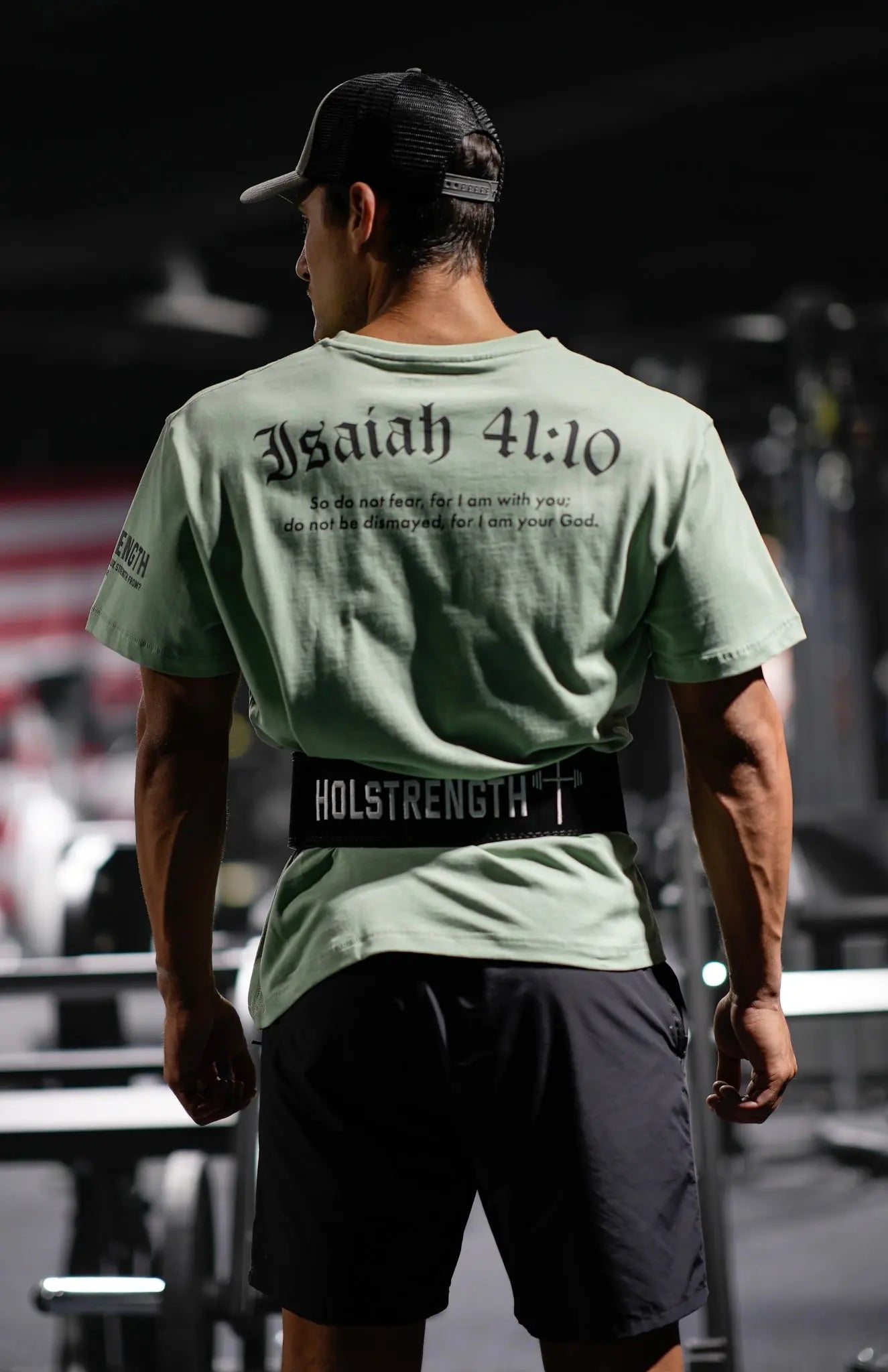 Isaiah 41:10 Oversized Tee - Light Green HolStrength