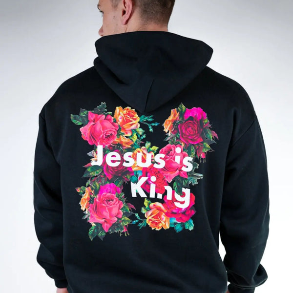 Jesus Is King Hoodie - Black