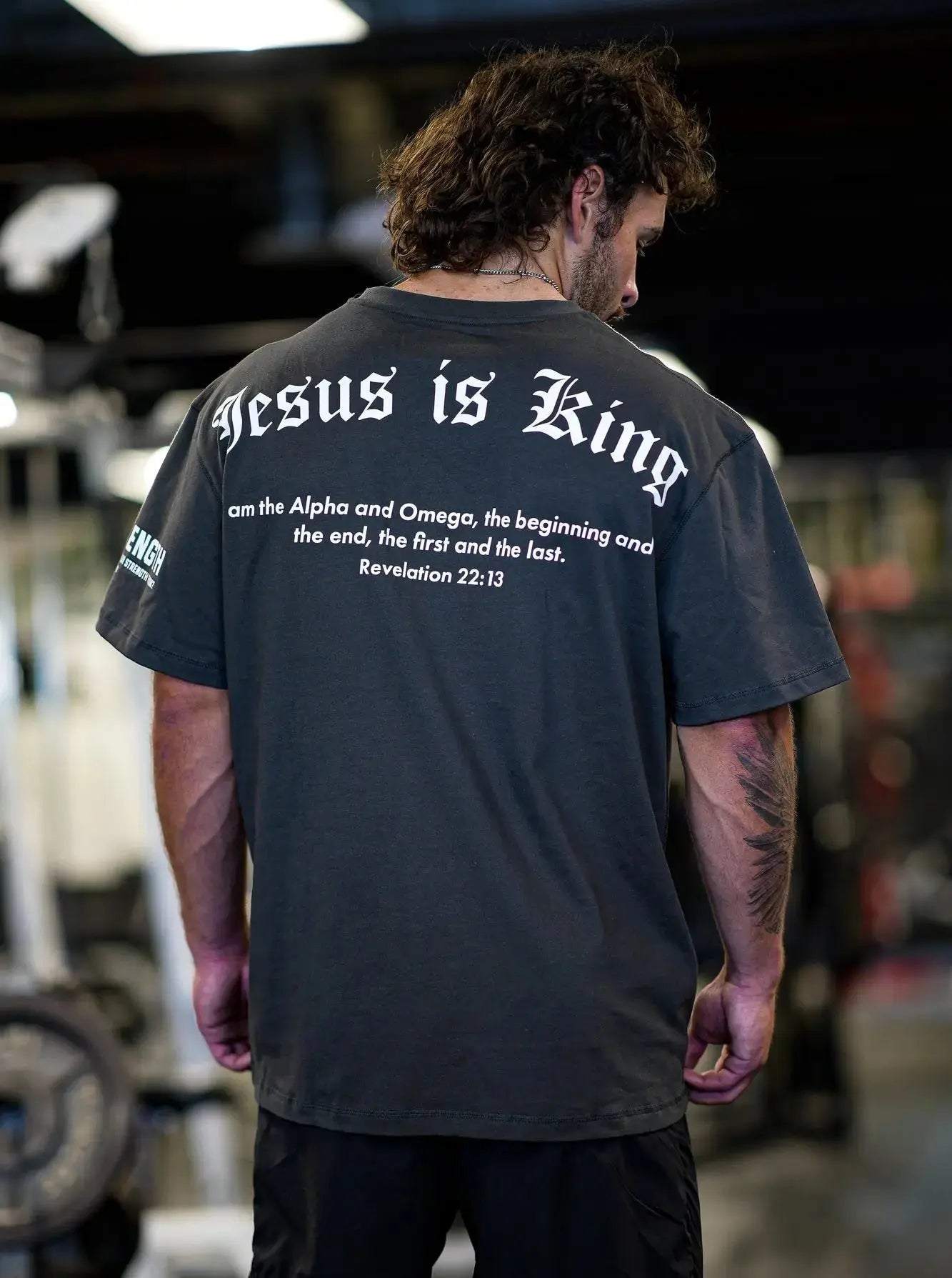 Jesus Is King Oversized Tee HolStrength