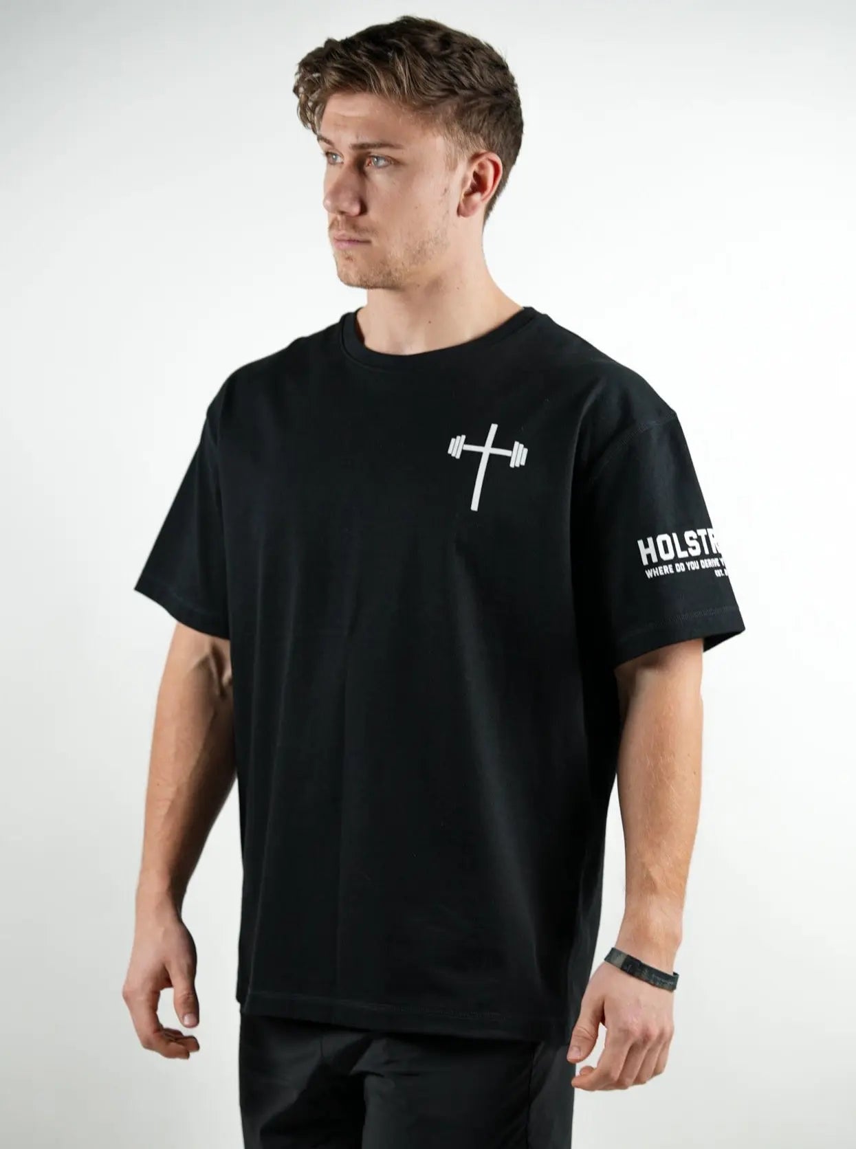 Jesus Saves Oversized Tee - Black HolStrength