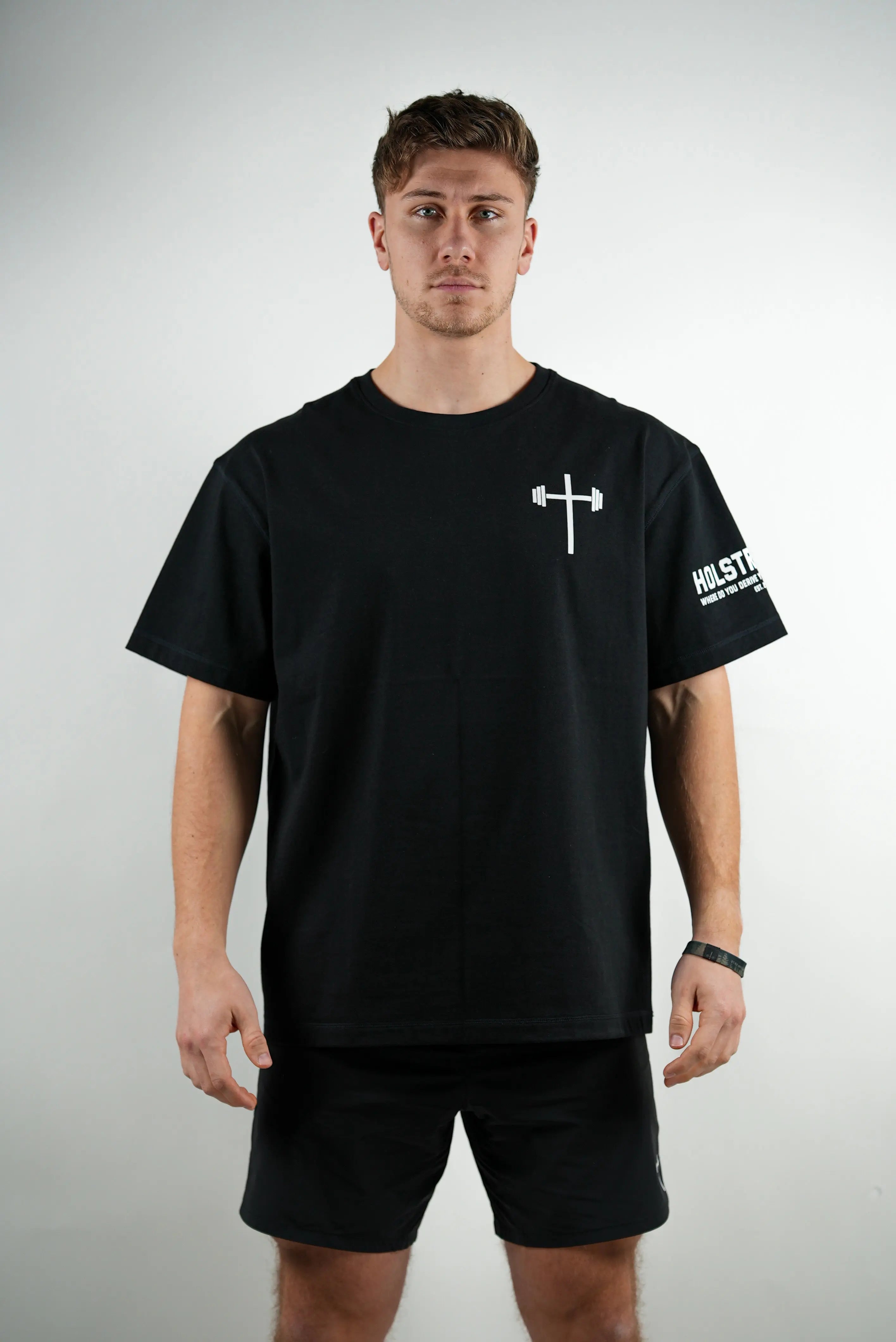 Jesus Saves Oversized Tee - Black HolStrength