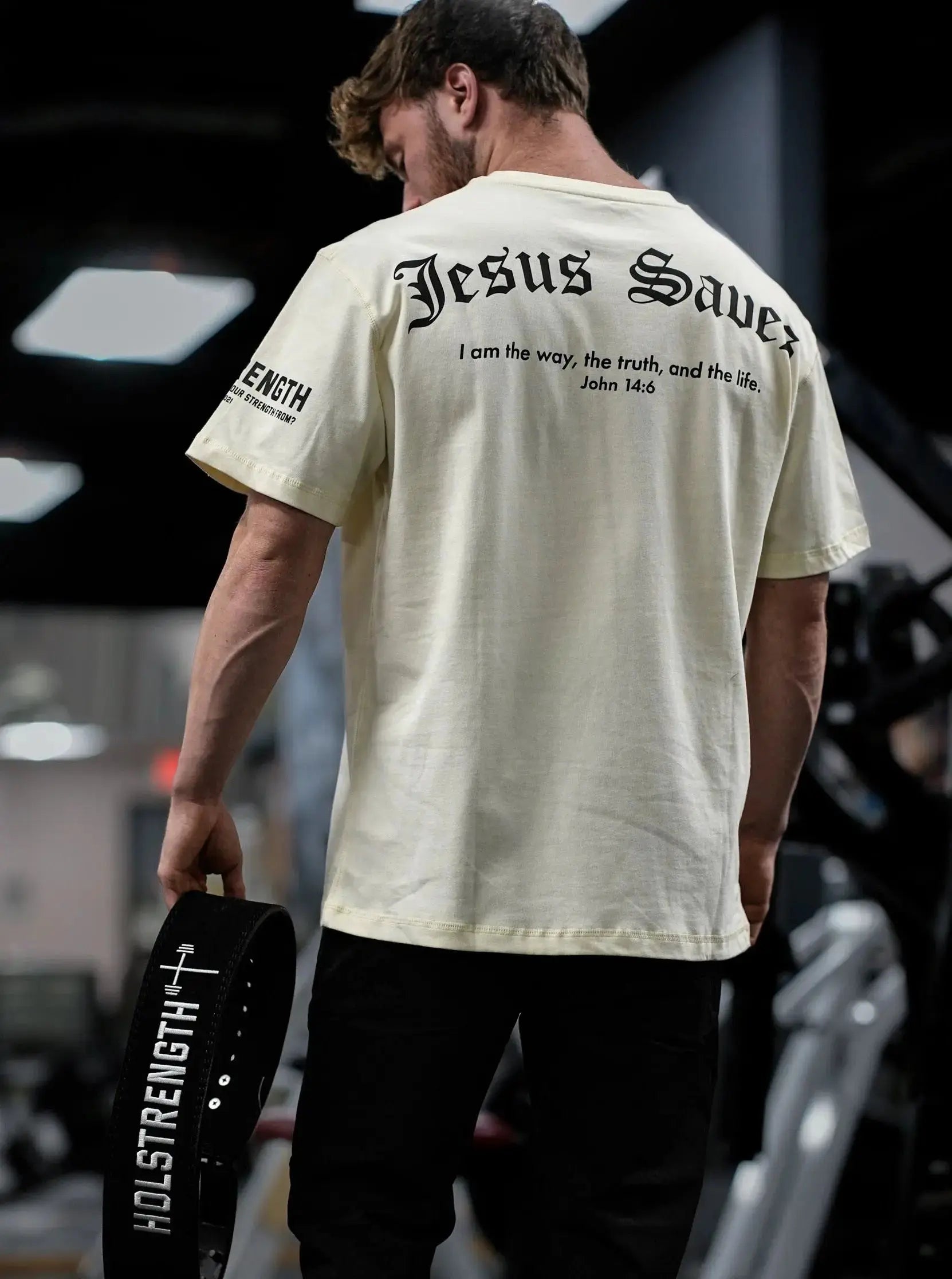 Jesus Saves Oversized Tee HolStrength