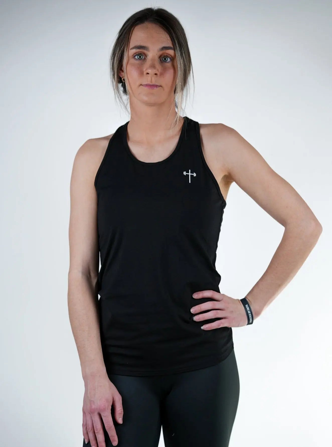 Lightweight Racerback Tank - Black HolStrength