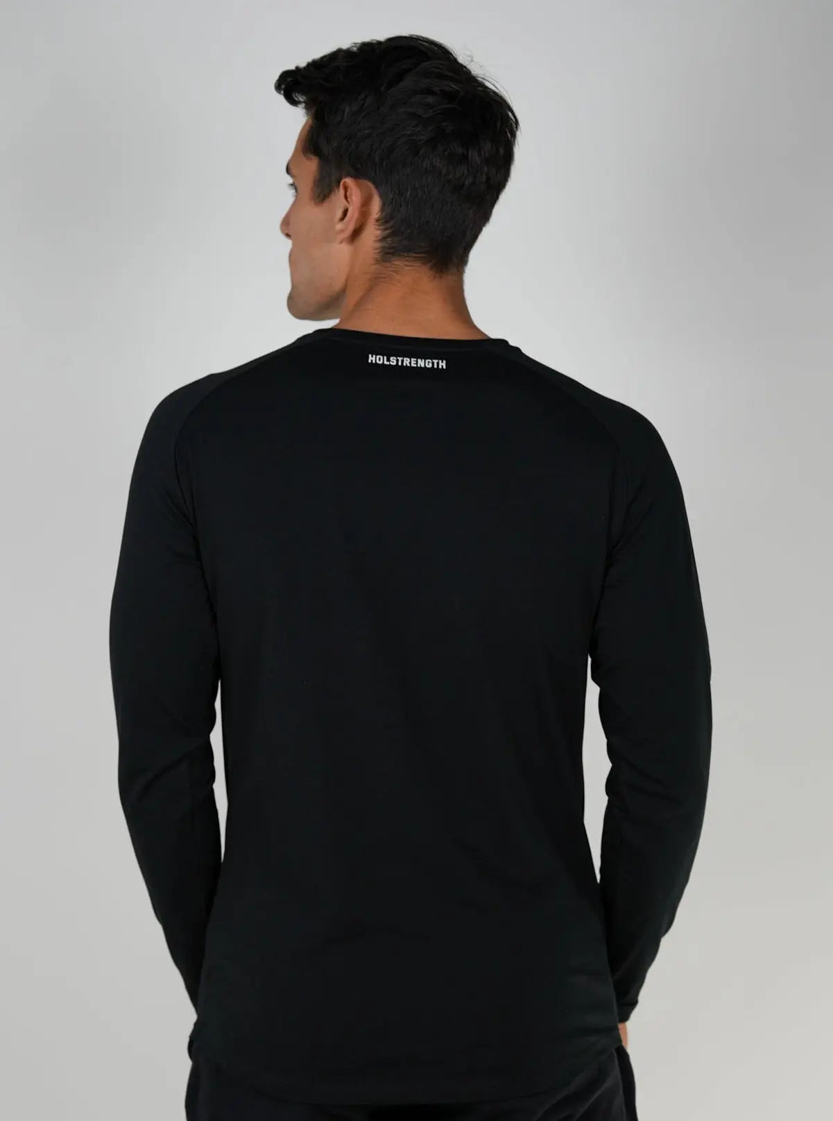 Long Sleeve Performance Tee - Black HolStrength