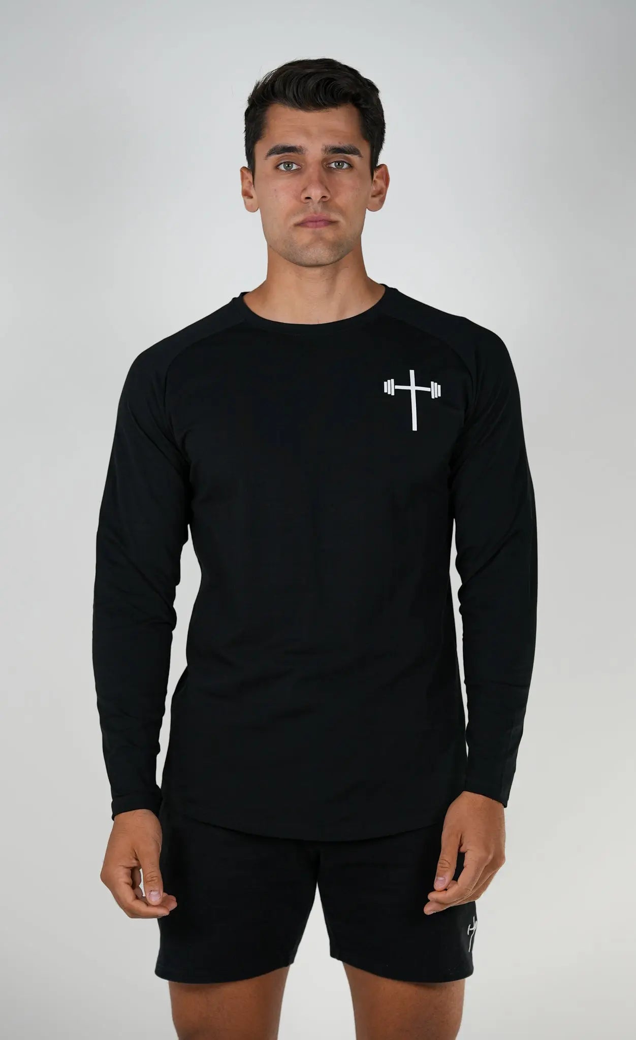 Long Sleeve Performance Tee - Black HolStrength