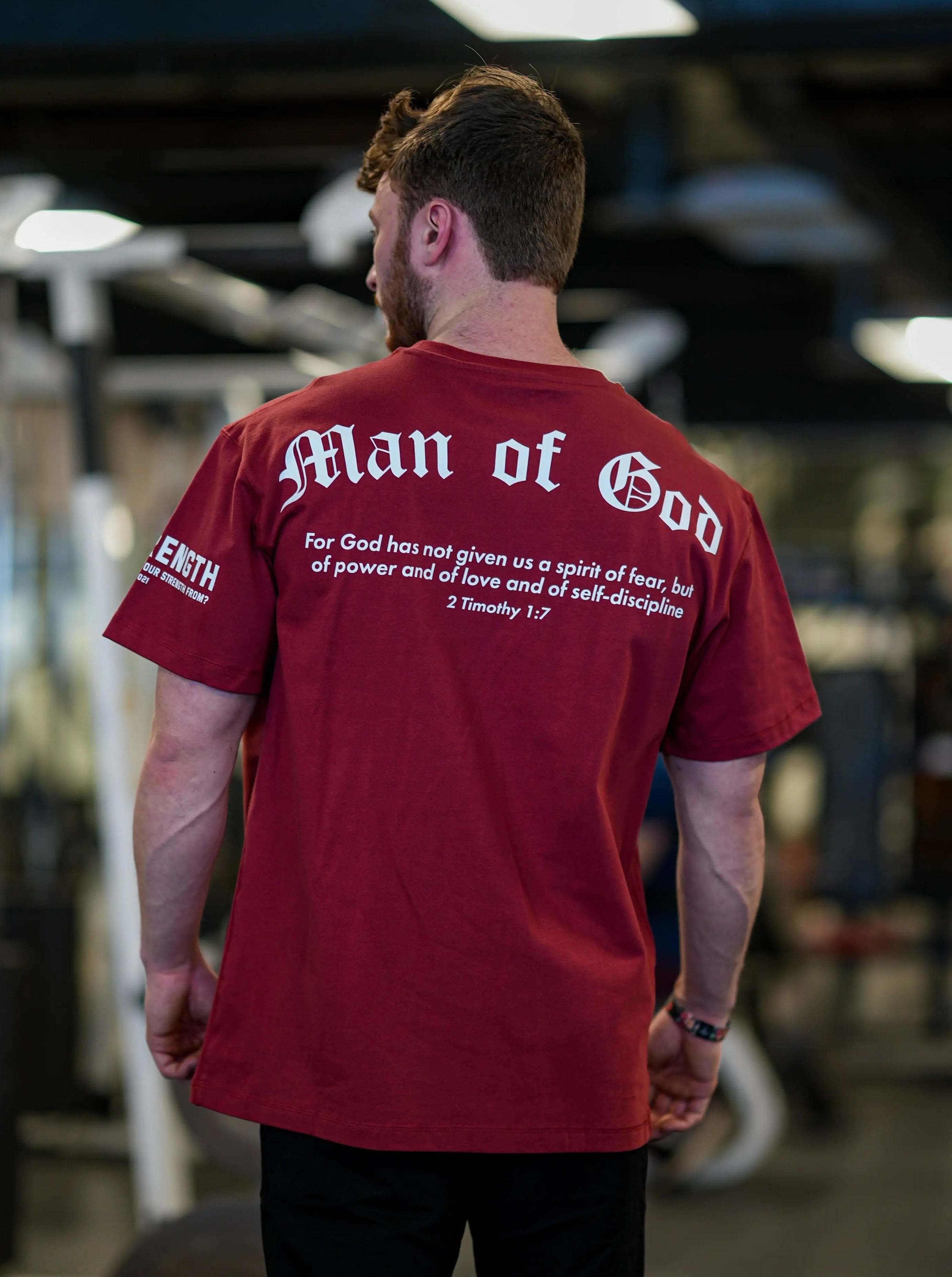 Man of God Oversized Tee HolStrength