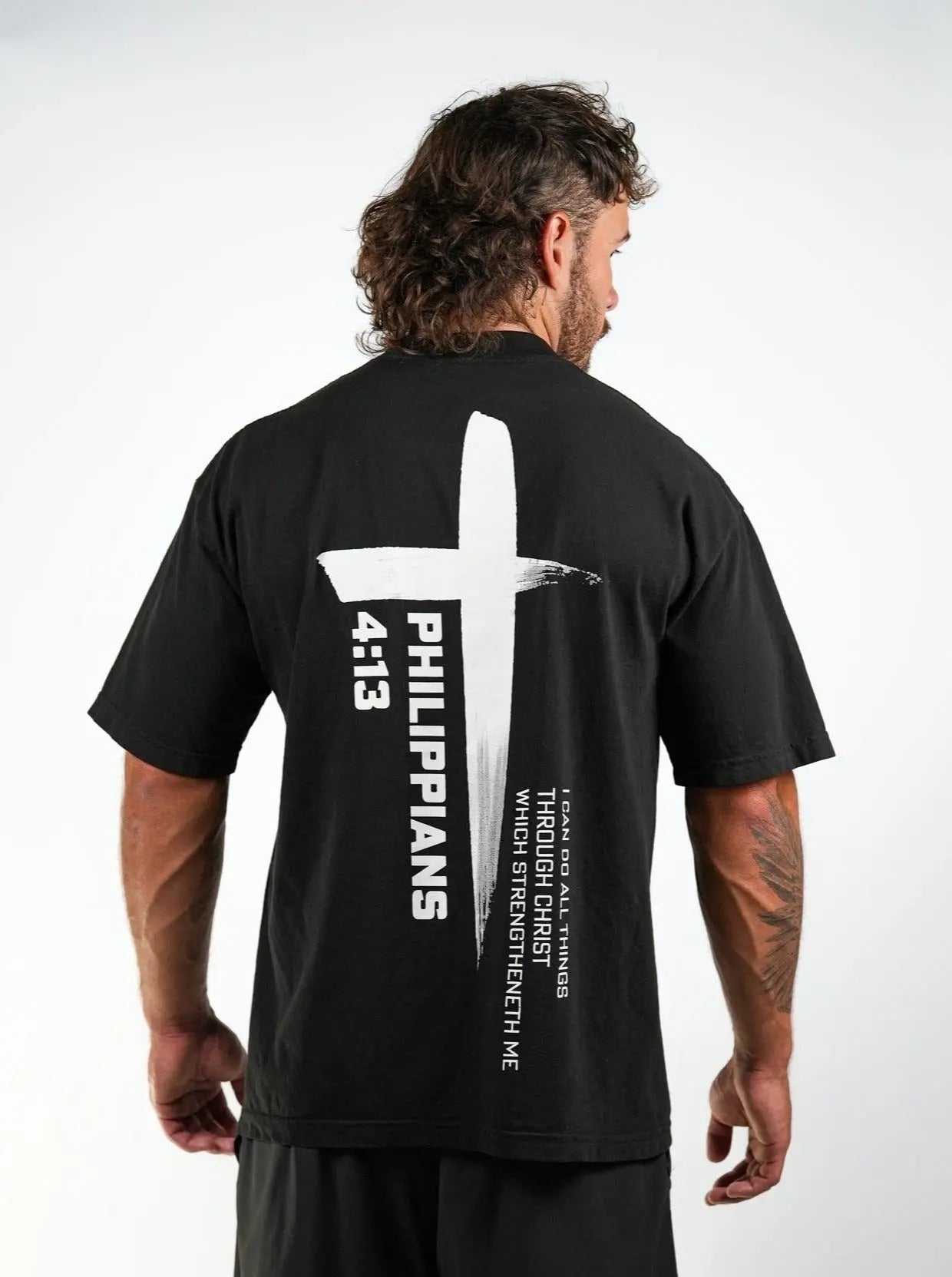 Phil 4:13 Tee - Black HolStrength