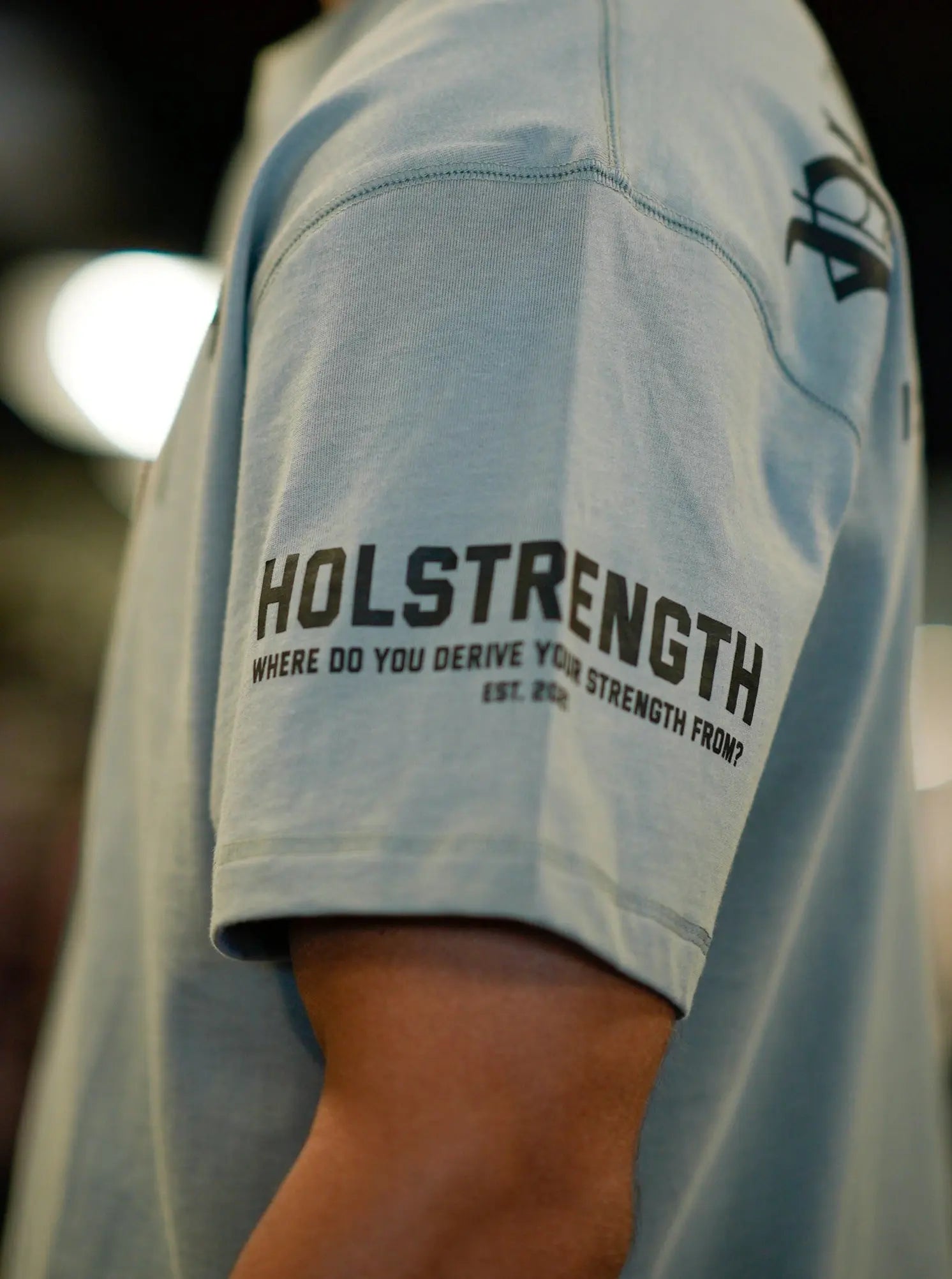 Philippians 4:13 Oversized Tee - Grey HolStrength