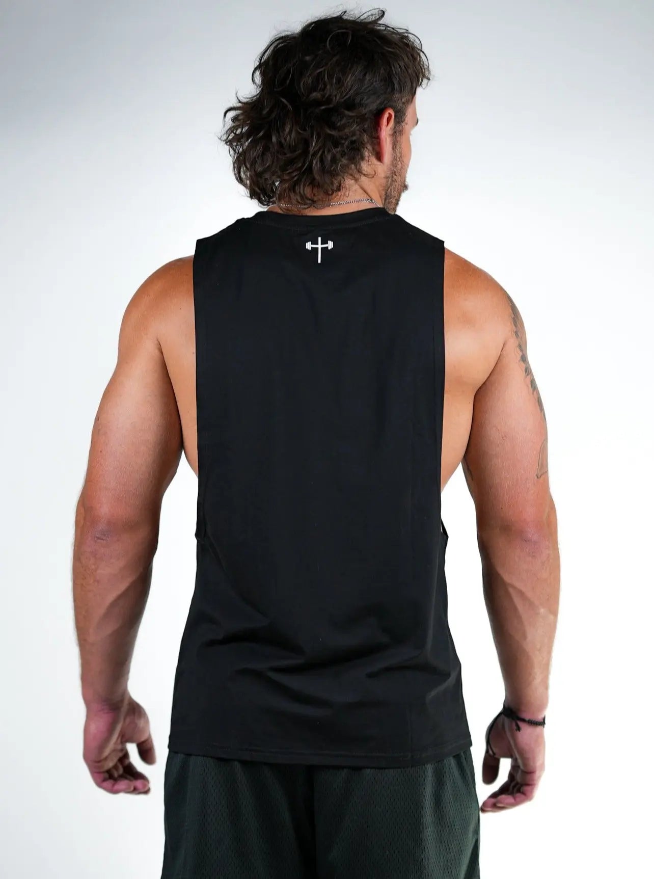 Powered By Faith Cut Off - Black HolStrength