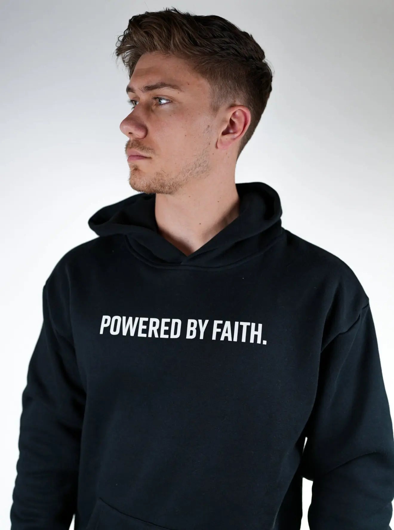 Powered By Faith Hoodie - Black HolStrength