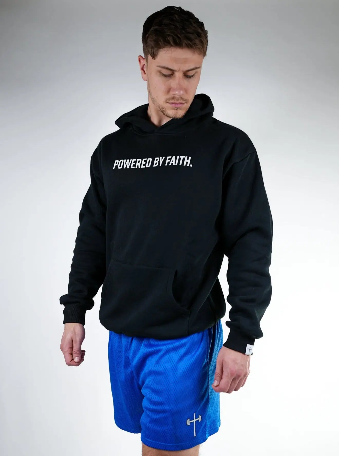 Powered By Faith Hoodie - Black HolStrength