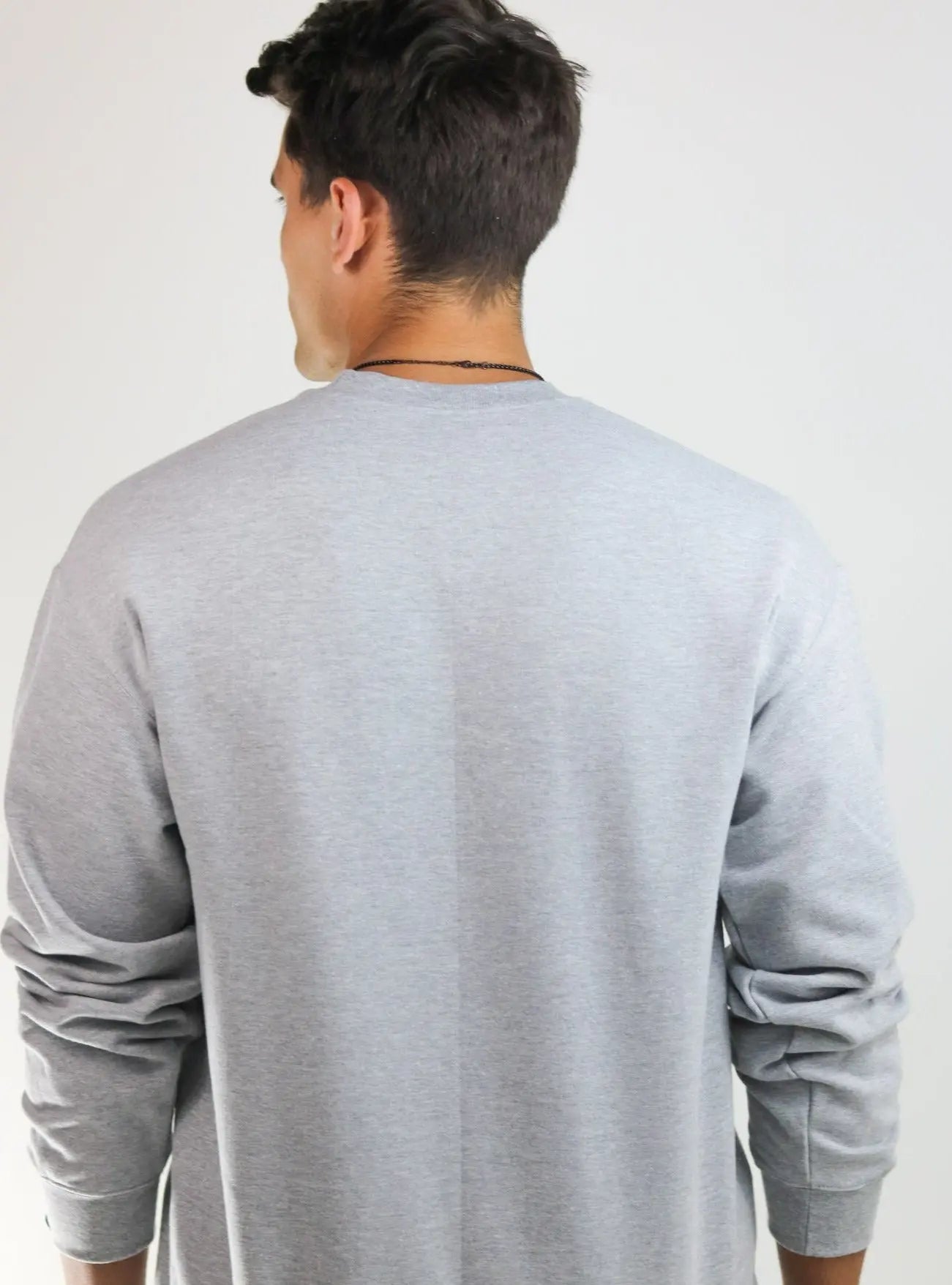 Puff Print Vintage Crew - Grey HolStrength