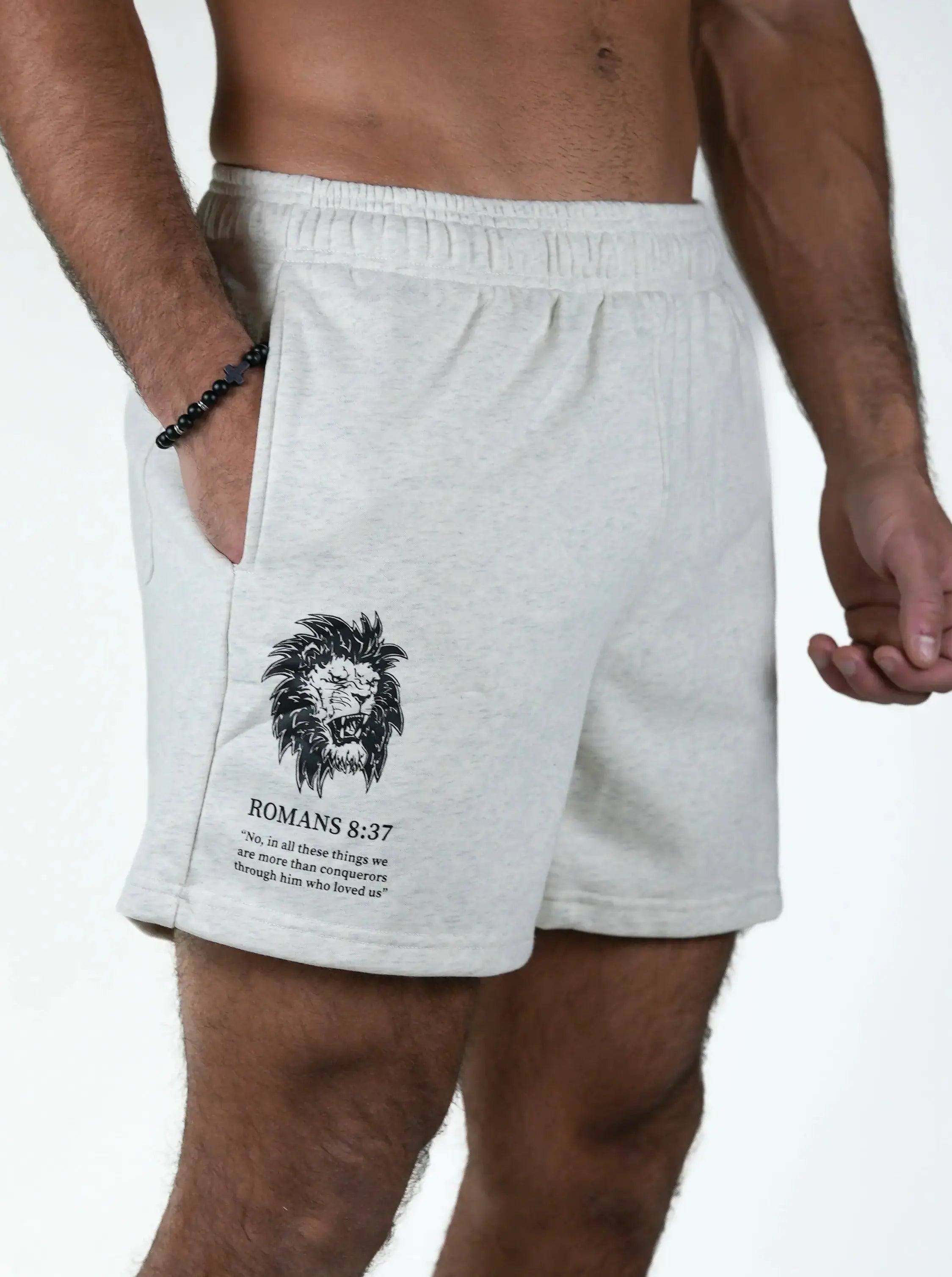 Romans 8:37 Lion Shorts HolStrength