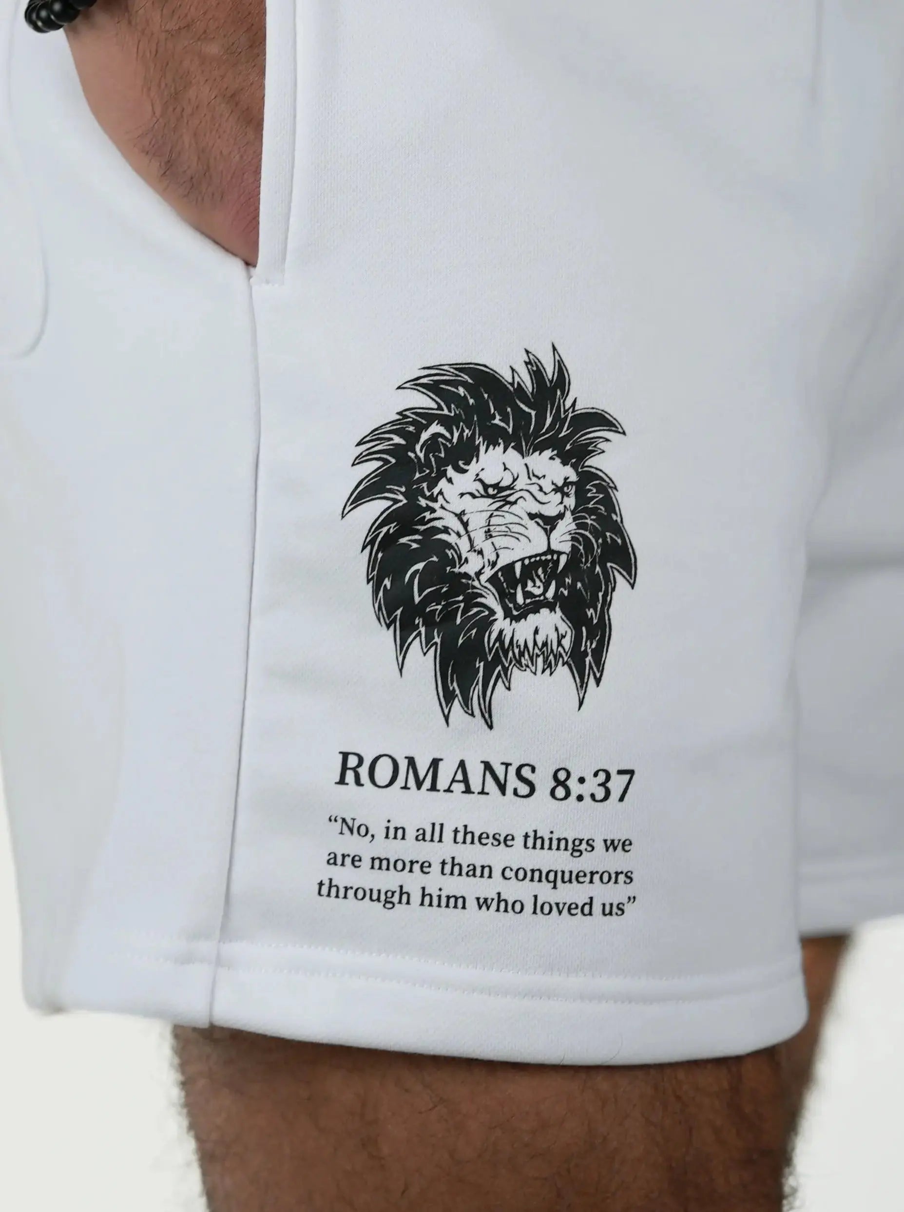 Romans 8:37 Lion Shorts HolStrength