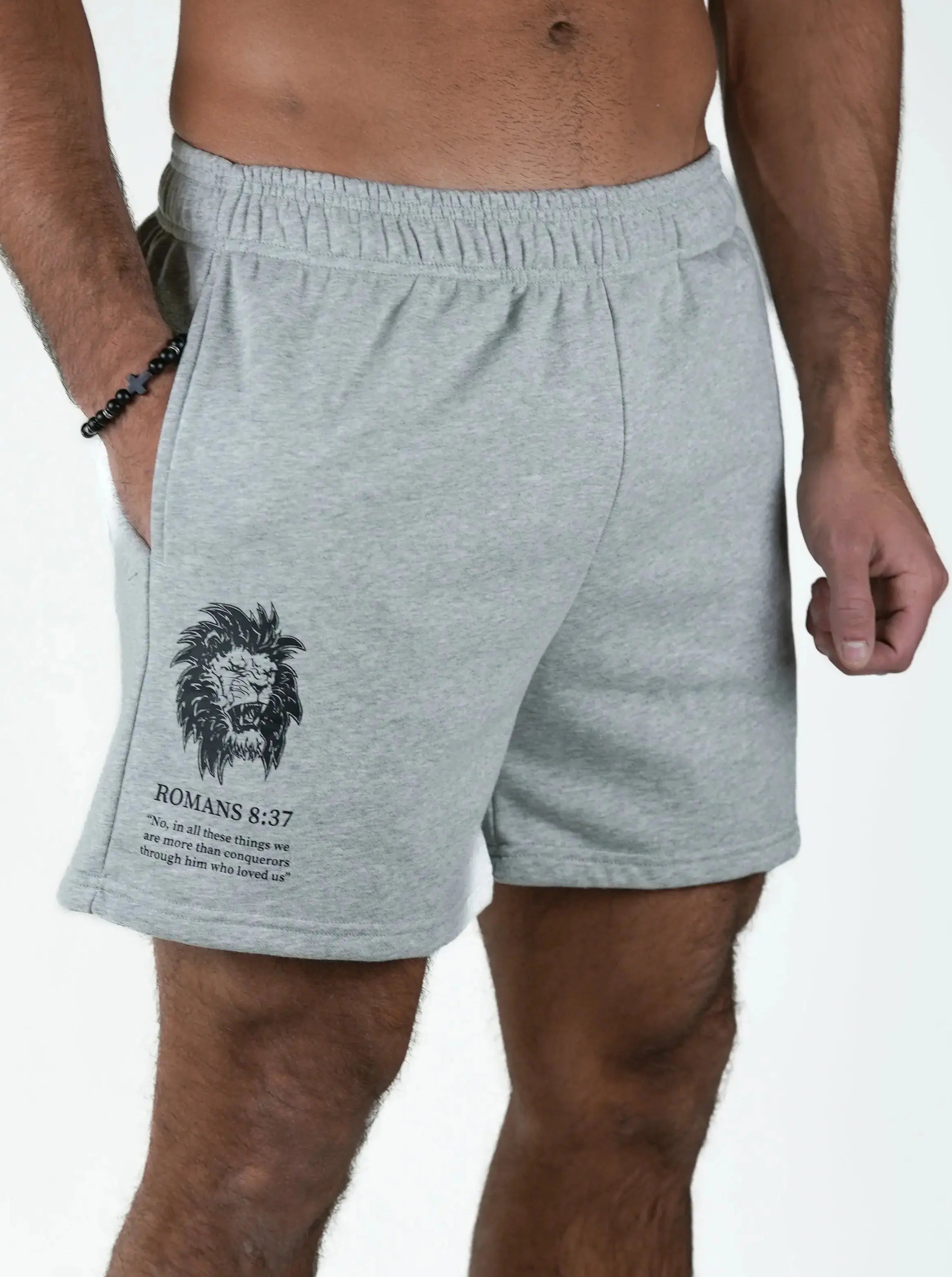 Romans 8:37 Lion Shorts HolStrength