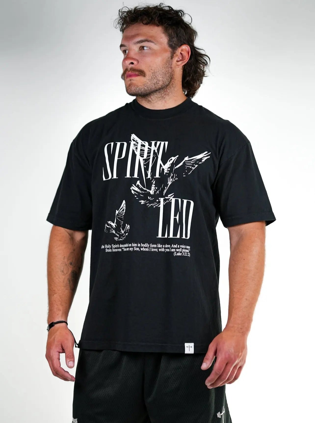 Spirit Led Tee - Black HolStrength