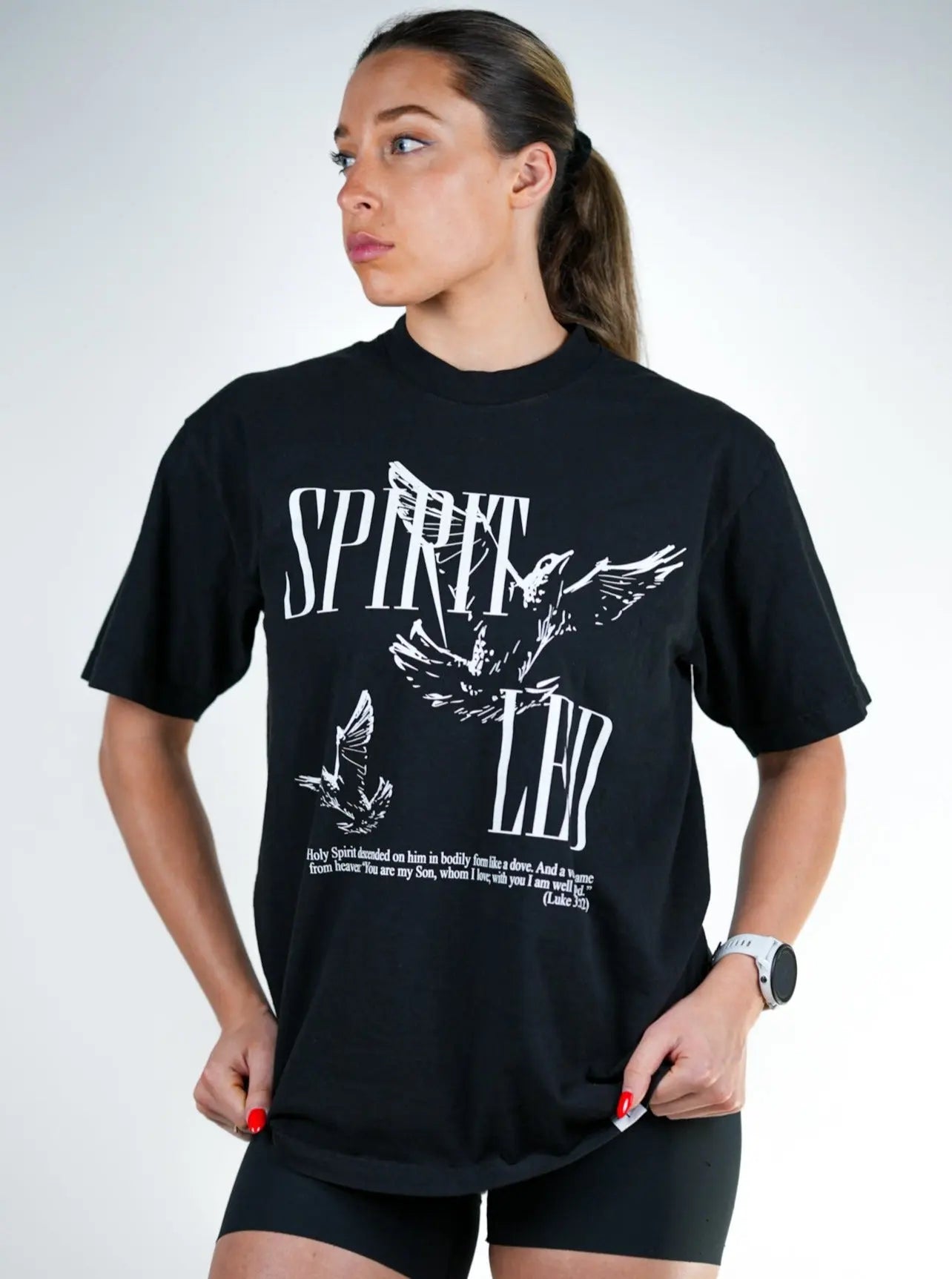 Spirit Led Tee - Black HolStrength