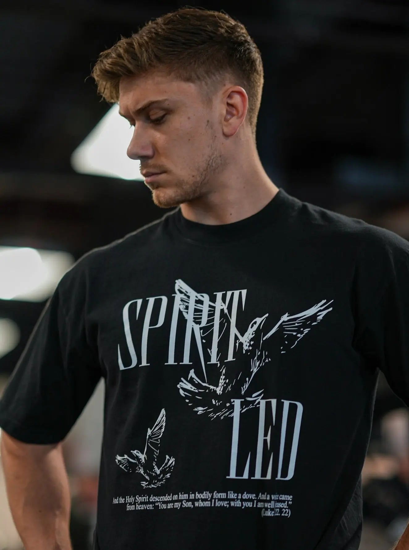 Spirit Led Tee - Black HolStrength