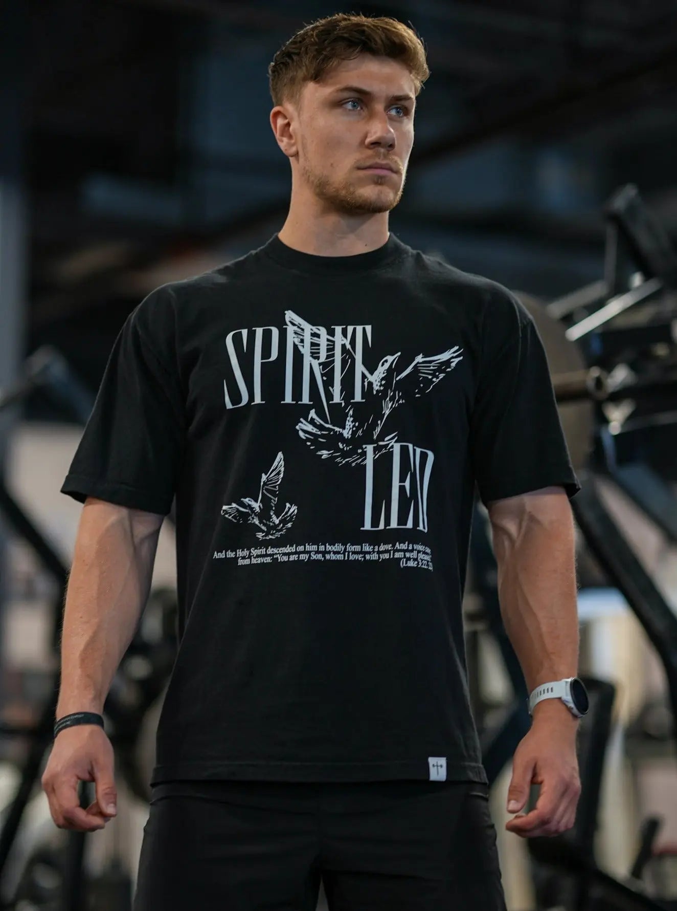 Spirit Led Tee - Black HolStrength