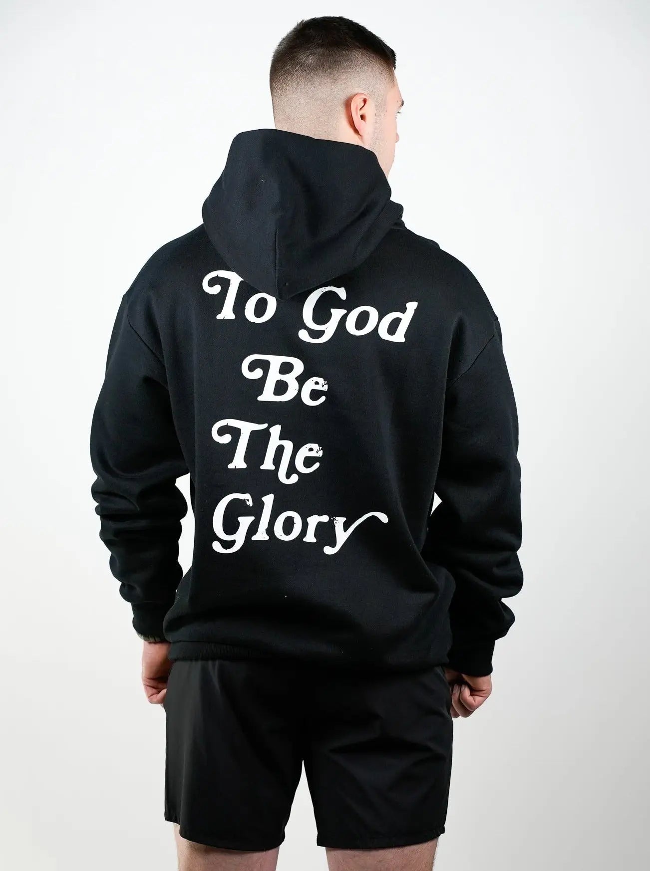 To God Be The Glory Hoodie - Black - HolStrength