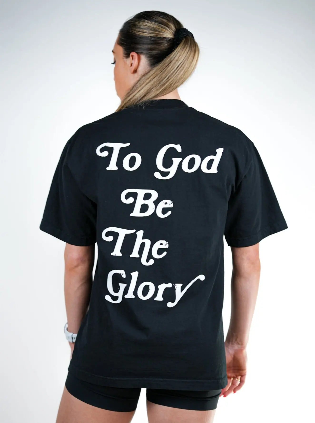 To God Be The Glory Tee - Black HolStrength