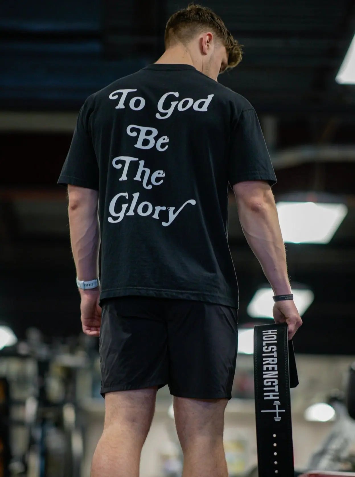 To God Be The Glory Tee - Black HolStrength