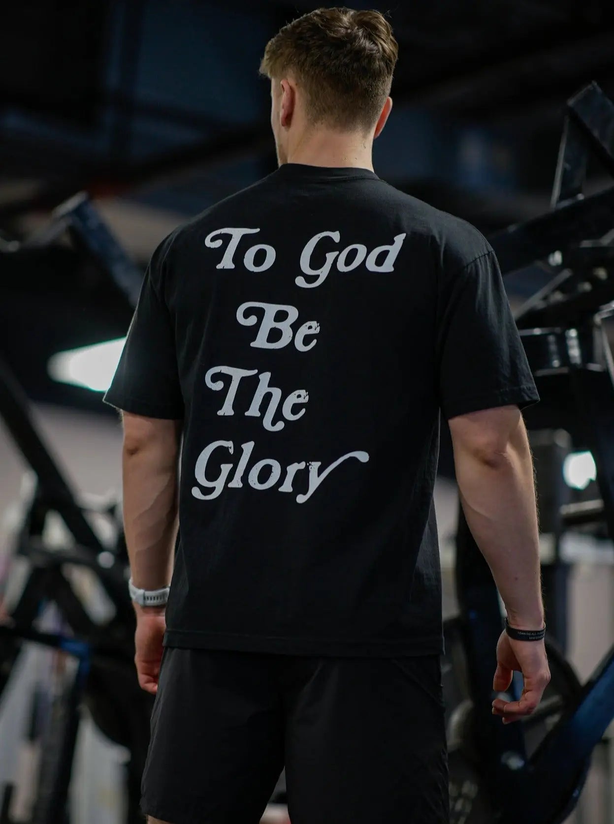 To God Be The Glory Tee - Black HolStrength