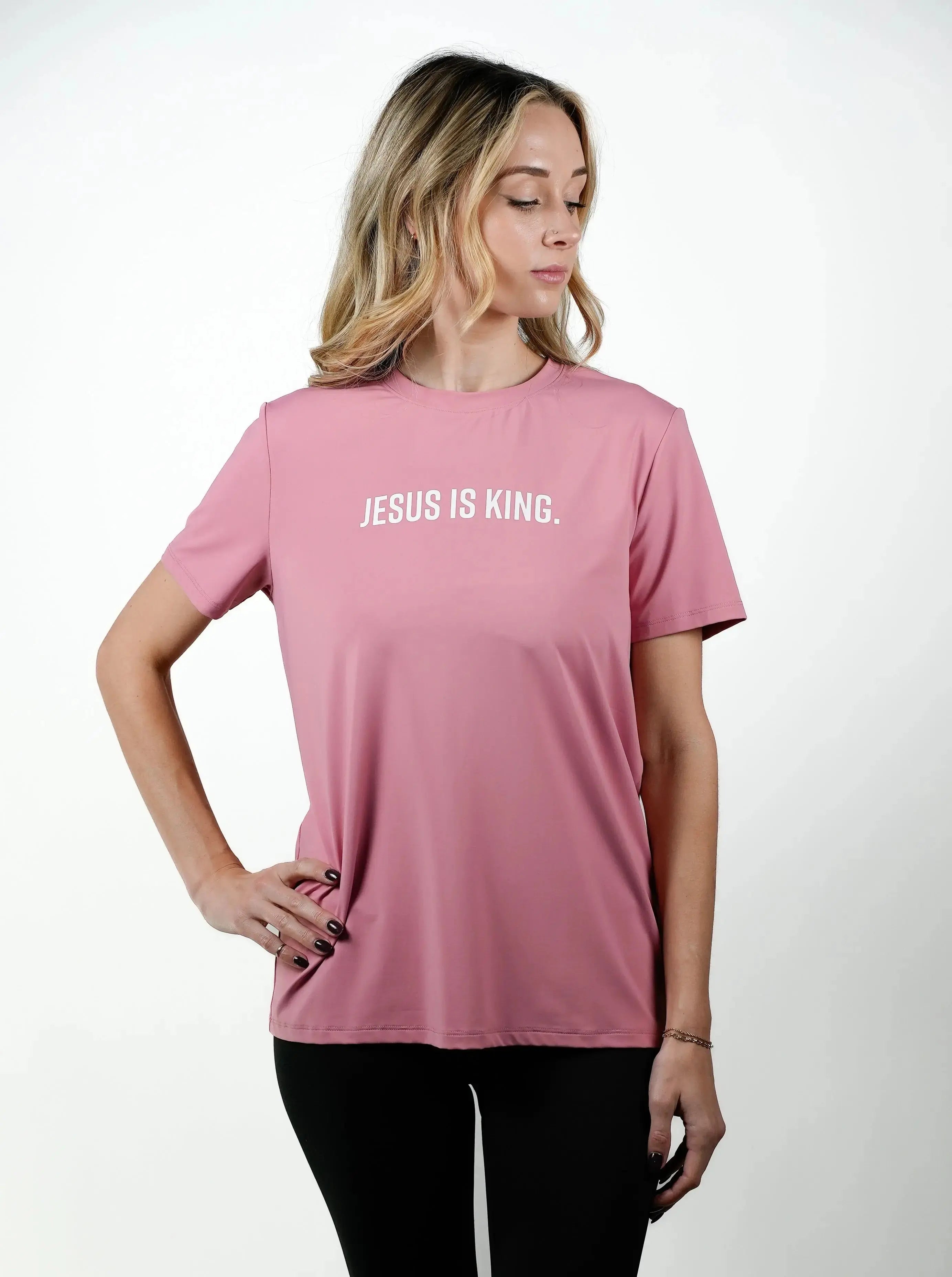 Women's Jesus Is King Performance Tee HolStrength