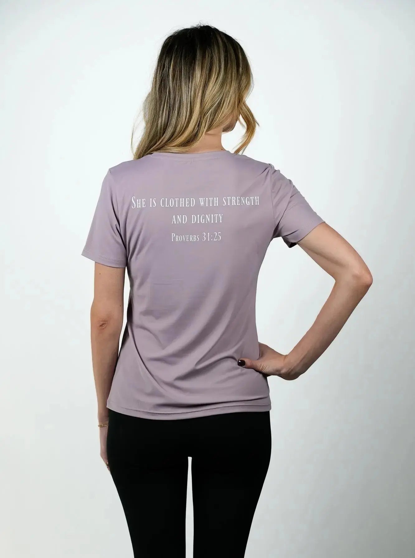 Women's Proverbs 31:25 Performance Tee HolStrength