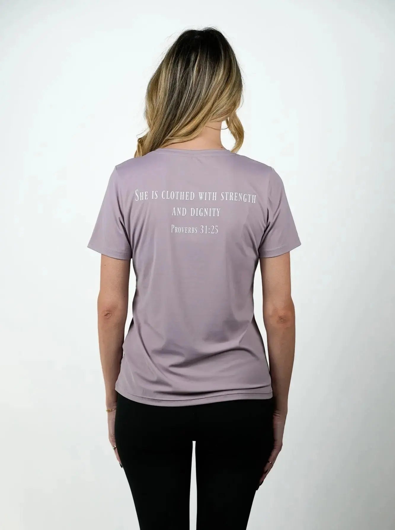 Women's Proverbs 31:25 Performance Tee HolStrength