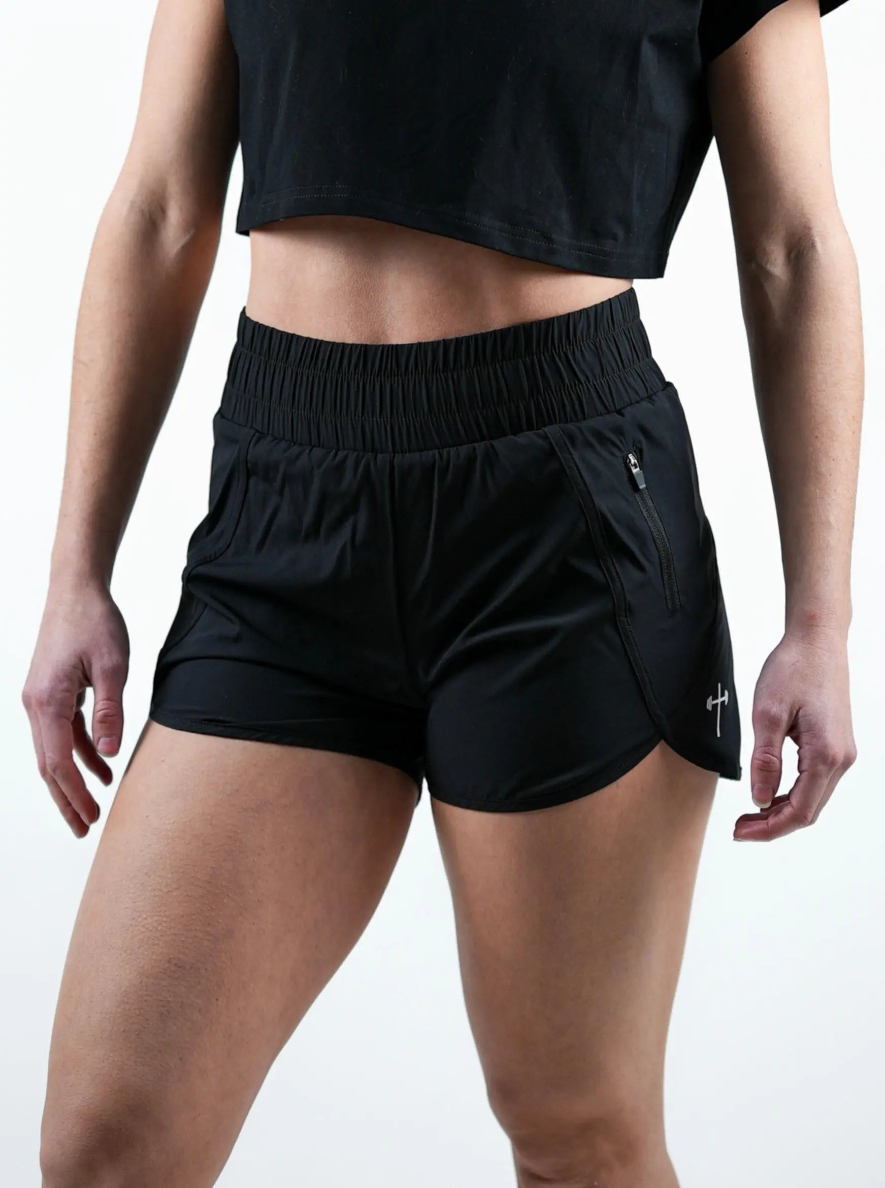 Women's Running Shorts - Black HolStrength