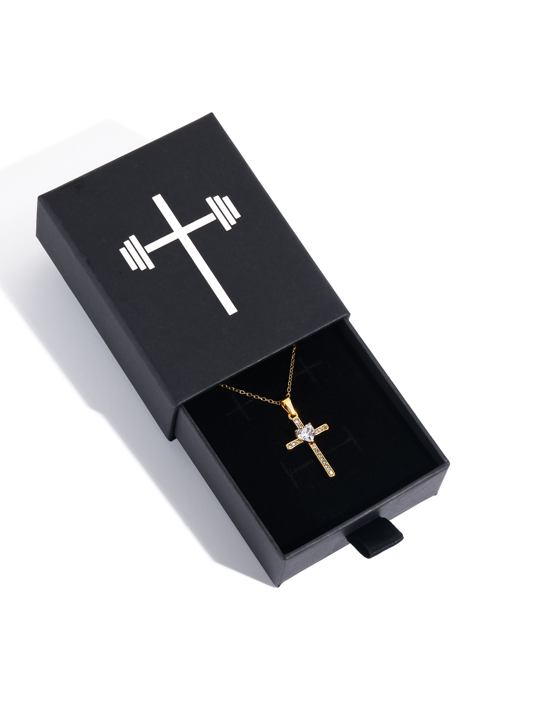 Heart Cross Necklace